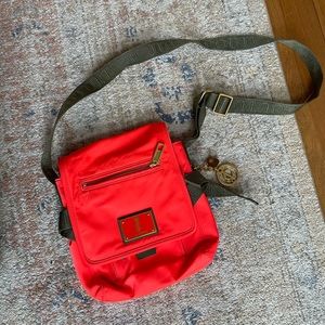 Never Worn - Juicy Couture bright orange (and pink inside) crossbody bag